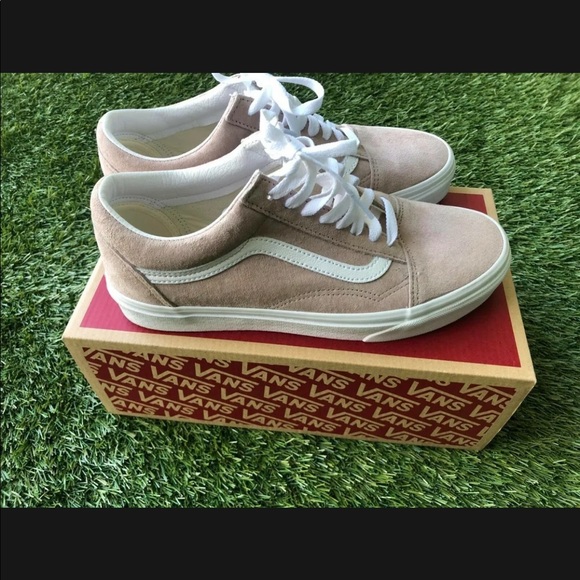 Old skool vans pig suede Men’s size 8 Women’s Size 9.5Grey/Trwht VNOA4BV5V79 - Picture 2 of 7